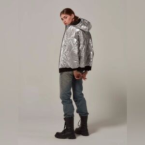 NWT Tommy Wiseau Super Mars Unisex Jacket - Silver